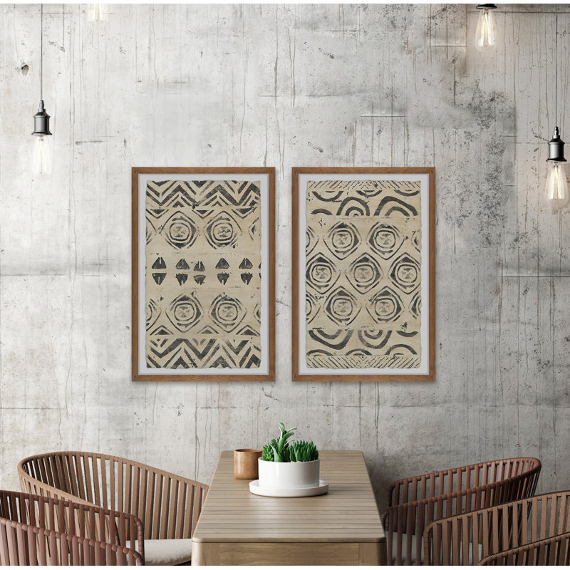 " Pattern Bazaar XII Diptych " 2 - Pieces, 30" H x 20" W