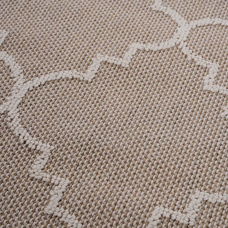 LOOM & LUXE Collection 6X9 Trellis Indoor/Outdoor Area Rug, Rectangle 6'7" x 7'9"