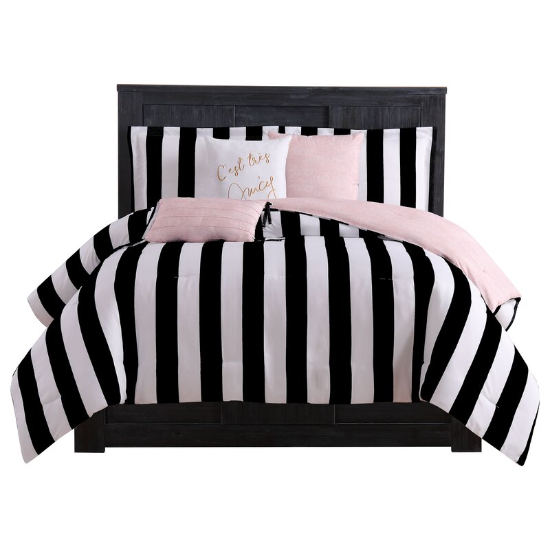 Juicy Couture Cabana Stripe Reversible Comforter Set & Reviews | Wayfair