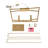 Modern 4-Light Gold Rectangle Linear Pendant Chandelier for Kitchen Island with Universal Ceiling Design