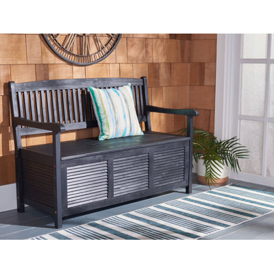 Banc de rangement en bois