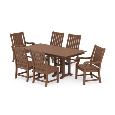 POLYWOOD x Birch Lane Veranda 7-Piece Farmhouse Dining Set by POLYWOOD