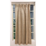 Fabdivine Handmade Block Print Floral Curtains 27X108" – Soft Boho Linen Drapes, Pinch Pleated, Blackout, Room Darkening, Home & Office Décor, Tarangini, Light Brown