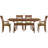 Sarah Solid Wood Top Four Leg Dining Set-16804973-16804988