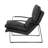 Mid Century Accent Genuine Leahter Lounge Chair-1324249