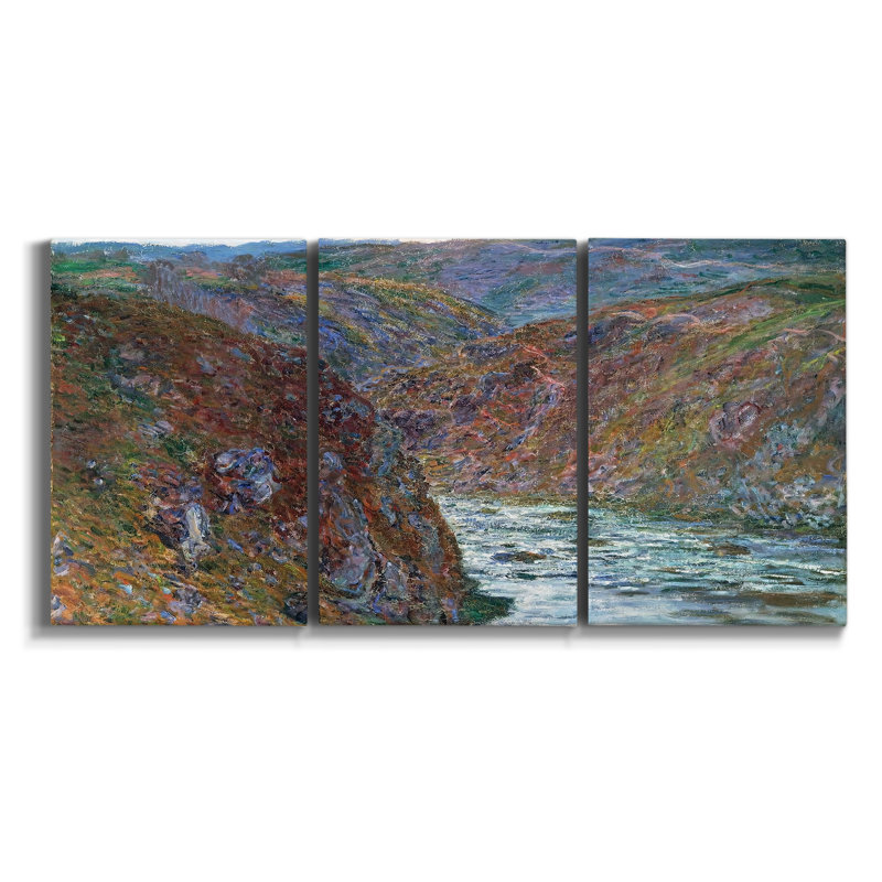 «A Perfectly Lovely Day» sur toile, ensemble de 3 pièces, H 27 po x l 54 po x P 2 po
