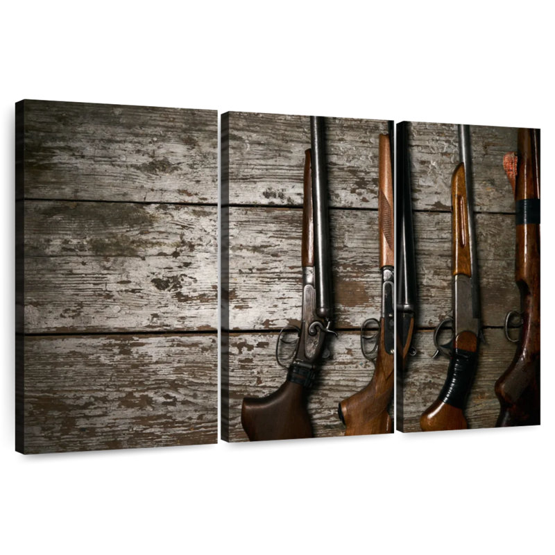Senne Hunting Guns, 42" H x 65" W