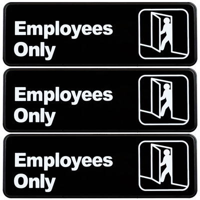 Employees Only Sign