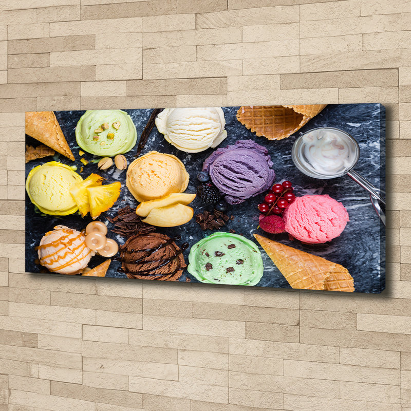 Colorful Ice Cream - Wrapped Canvas Print