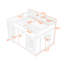 Lit superposé en bois multifonctionnel avec tablettes-727090728
