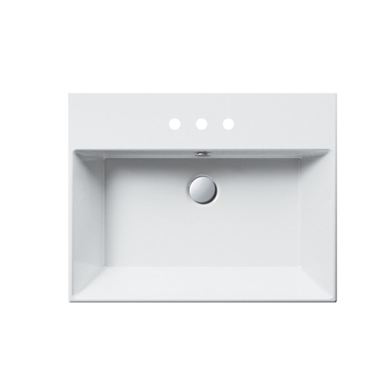 Premium 23.62'' L Bathroom Sink, 8" Centers