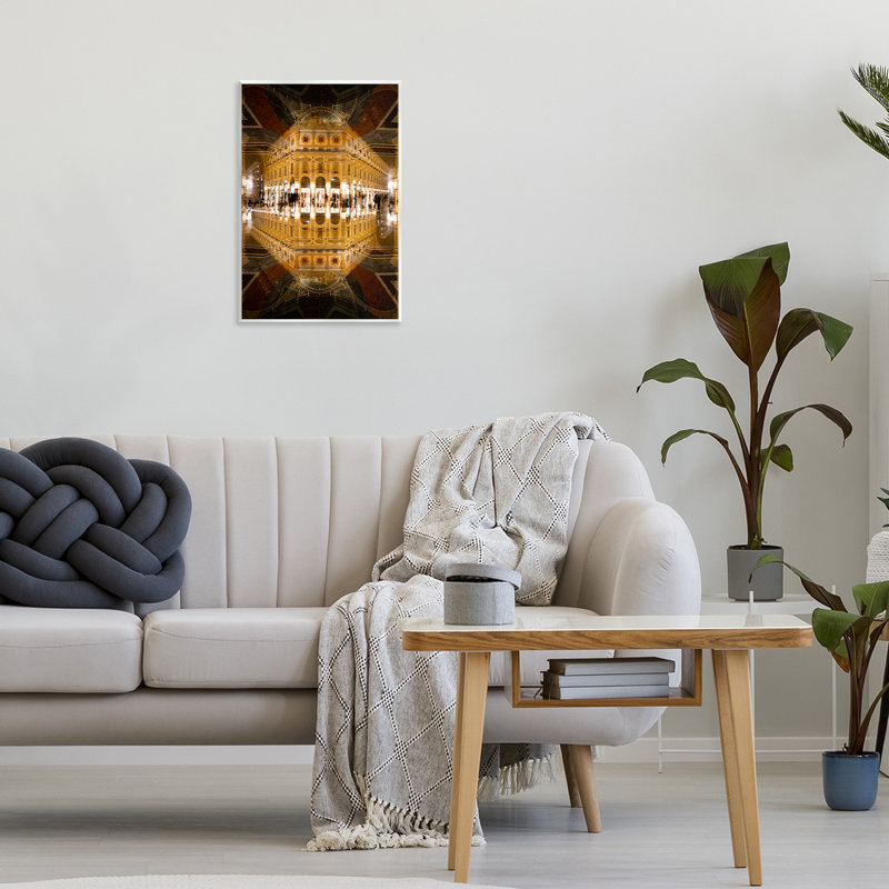 Miroir illuminé, plaque murale, par Robin Vandenabeele, H 15 po x l 10 po