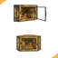 Enceinte de lit 48 po pour coin litière, armoire de coin cachée moderne avec porte en acrylique et lumière DEL-236163442