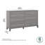 Commode double à 6 tiroirs l 59 po Giovanna-781160687