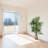 59'' Faux Bamboo Tree in Cement Basket