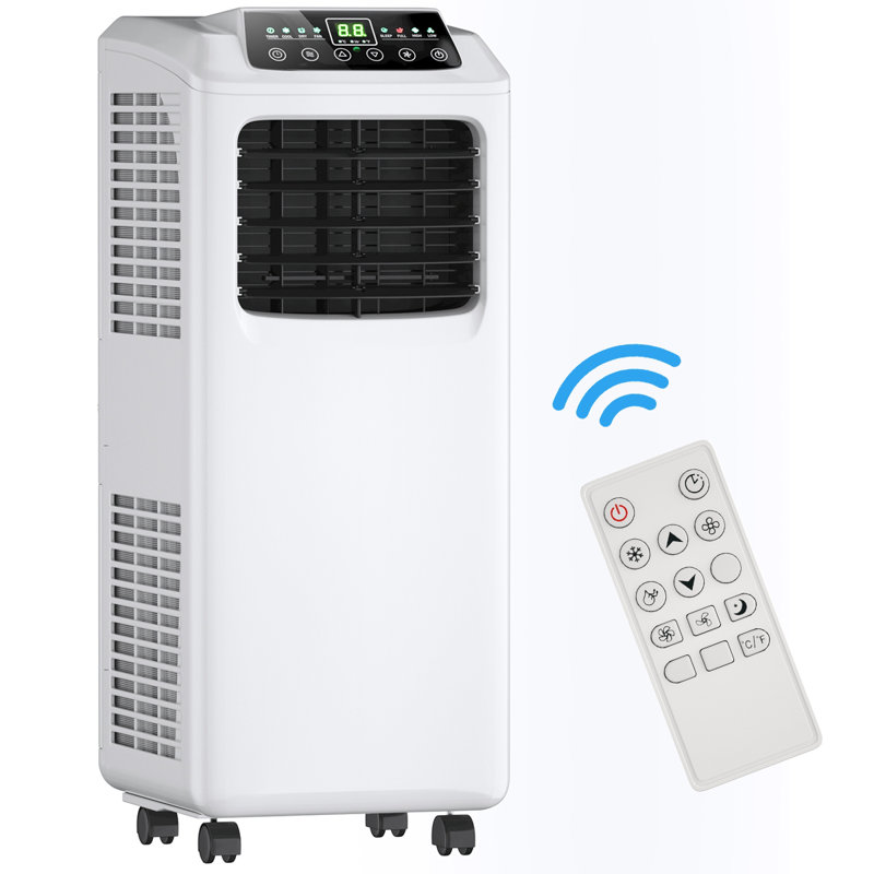 8000 BTU Portable Air Cooler with Built-in Dehumidifier and Remote Control