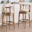 Tabourets de bar - Hauteur du siège: tabourets de bar en bois et bois de 26 po (1 pièce)-536679863