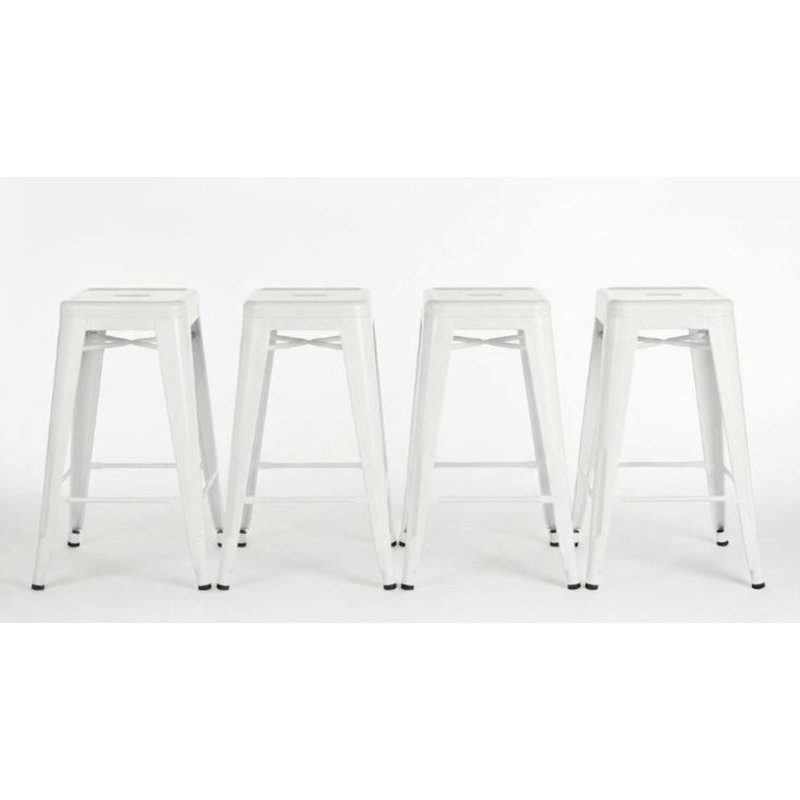 Tabouret de comptoir Arca, 4, Blanc