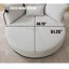 Fauteuil pivotant rond surdimensionné de 52,75 po-780448303