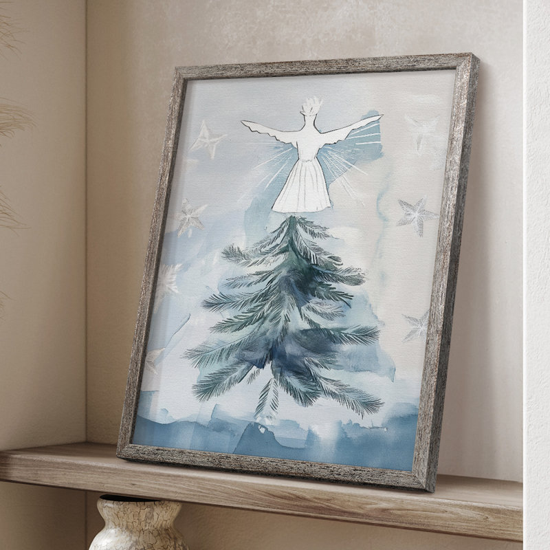 «Christmas Holiday Art CXL III», reproduction d'art encadrée - bois massif, H 30 po x l 24 po