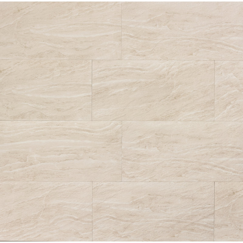 Carreau de porcelaine 12 po x 24 po Yosemite, Amande