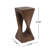 Outdoor Side Table, Twist Shape End Table, Accent Table For Indoor, Outdoor-727196210-734686491