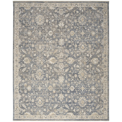 Tapis d'intérieur bleu 9 pi 6 po x 13 pi 2 po Hemington