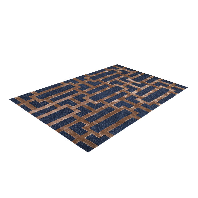 Geometric Hand Woven Area Rug, Rectangle 122 x 183cm