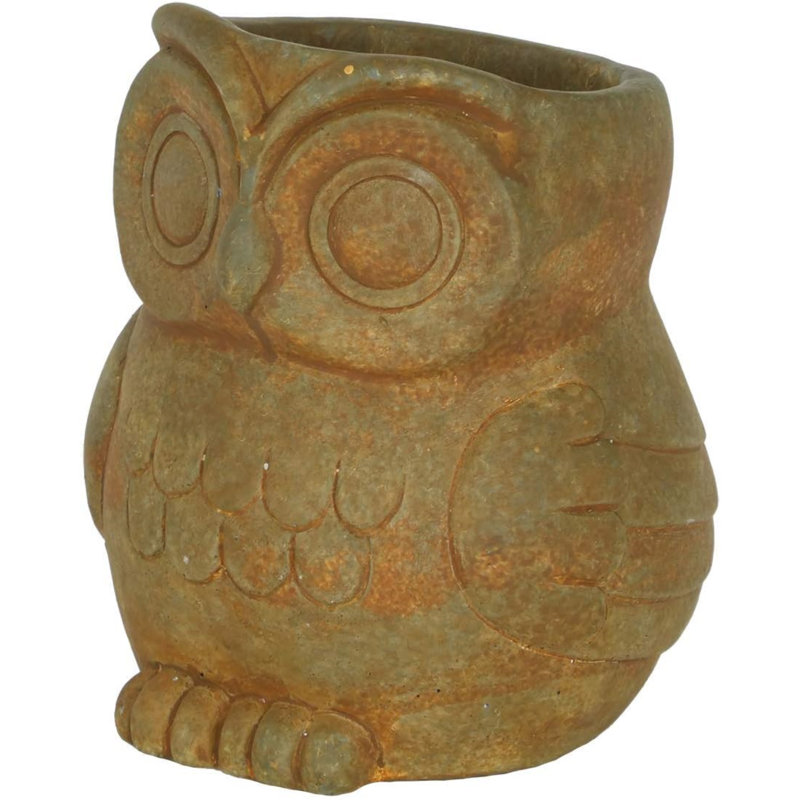 Gazim Statue Planter, Brown, 4.5" H x 4.5" W x 4" D