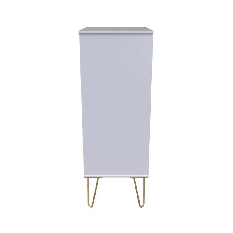 Beranda 45cm W Manufactured Wood Bedside Table, Duck/White