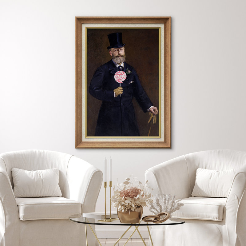 «Lollipop Victorian suit man» sur toile, Cadre naturel de qualité supérieure, H 36 po x l 26 po