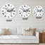 Minimal Compositions of Abstract Face VII - Horloge murale moderne-59913828
