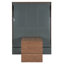 Full Size Murphy Bed with Foldable Desk – Space Saving Wall Bed - Walnut & Grey