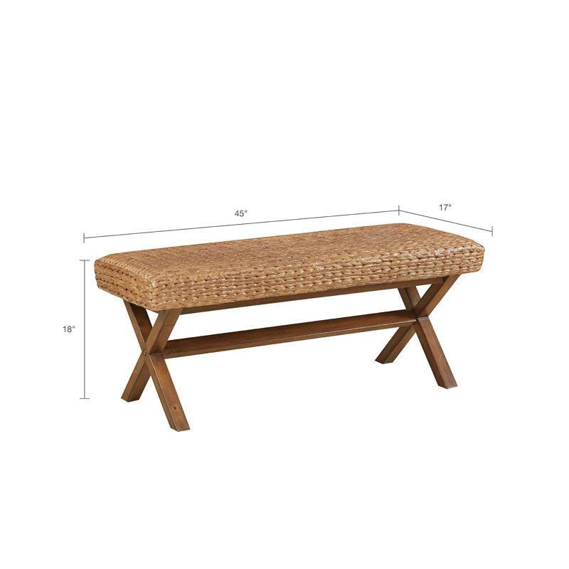 Water Hyacinth Accent Bench Water Hyacinth Accent Bench