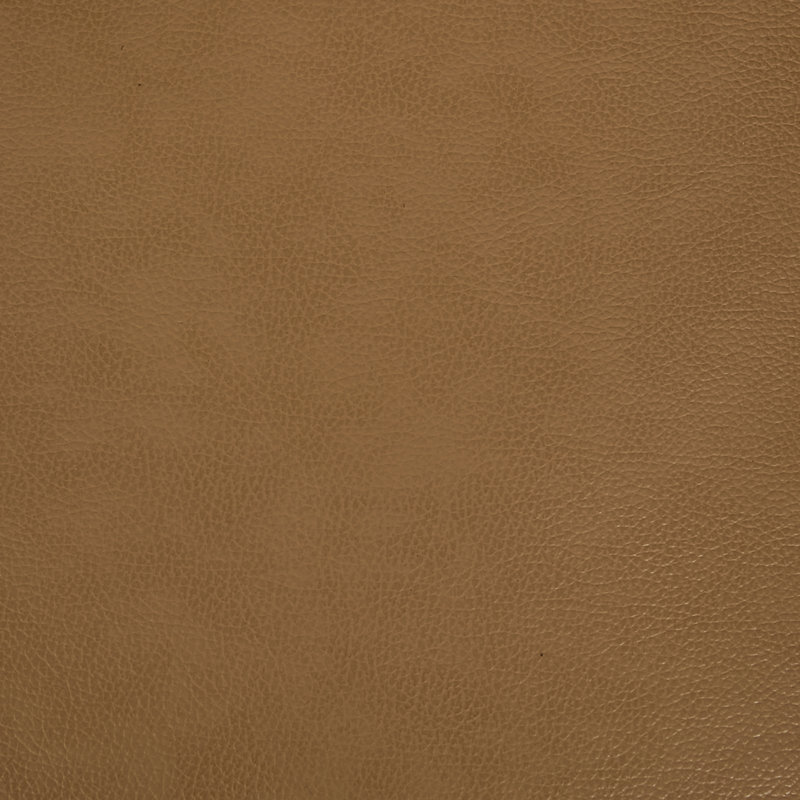 Fauteuil Redi 29,5 po L en cuir véritable, style moderne du milieu du siècle, avec dossier capitonné, pieds en bois massif et garniture cloutée.