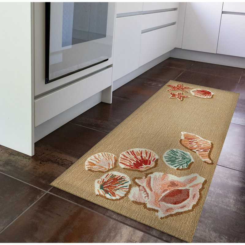 Fernando Kitchen Mat, Rectangle 24" W x 60" L, Brown/Red