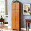 Armoire à 8 portes avec 4 tablettes - Organisez votre maison gracieusement avec rangement à 8 portes en chêne de 72,4 po de hauteur
