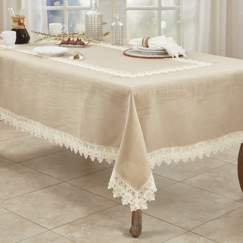 Nappe Venetto, L 104 po x l 65 po, Taupe