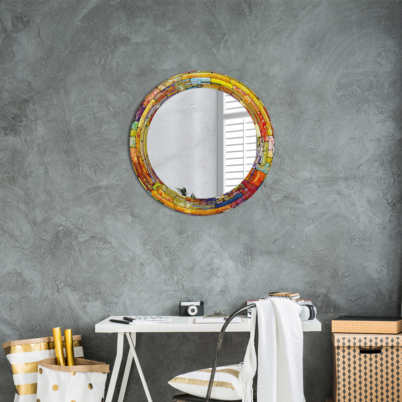 Huldar Glass Flat Wall Mirror