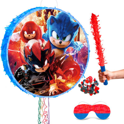 Ensemble de 4 décorations pour fêtes Sonic