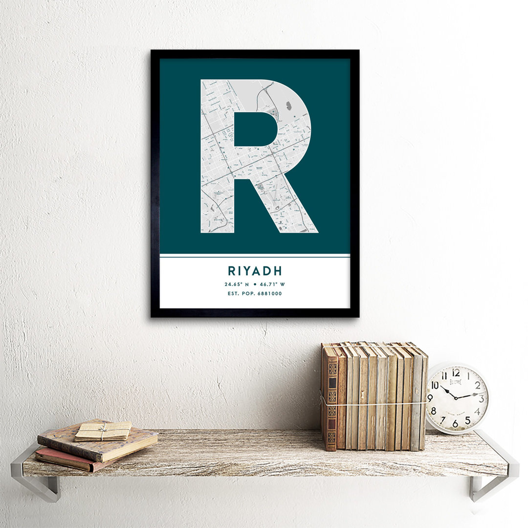 Riyadh Saudi Arabia City - Single Picture Frame Typography