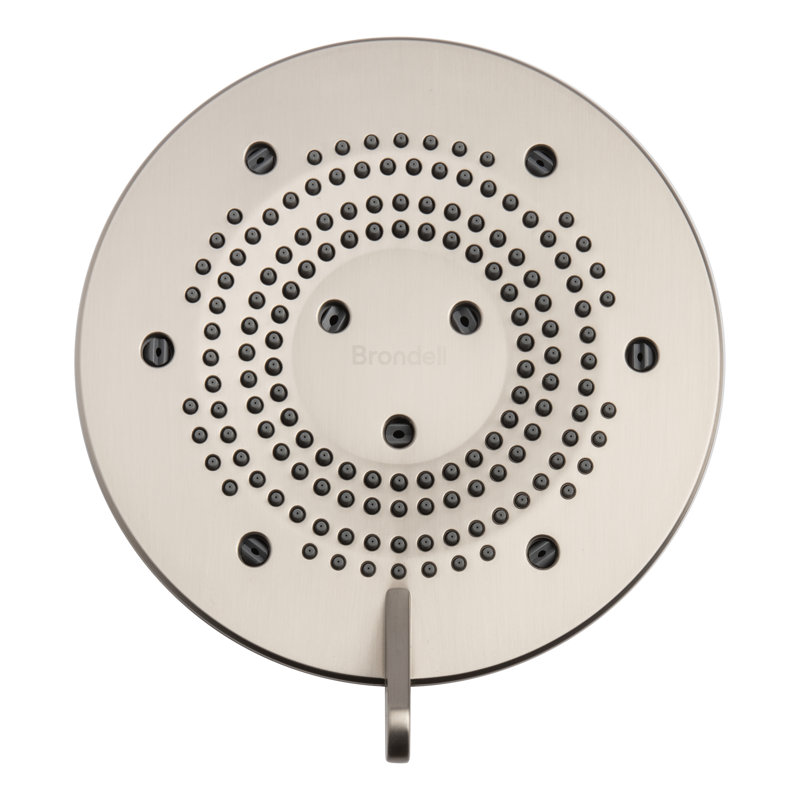 Nebia Yuba 5-Setting Fixed Shower Head 1.5 gpm, Brushed Nickel, Brushed Nickel