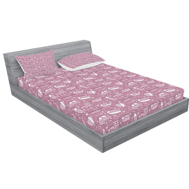 Microfiber Sheet Set, Queen Sheet Set with Fitted Sheet