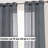 Pothos Faux Linen Semi Sheer Light Filtering Grommet Curtains Panels for Bedroom & Living Room, Pair-300674359-300674315