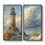 Grand ensemble d'art mural encadré sur toile - Phare côtier classique, impressions de tour de bord de mer - 60 po x 20 po x 2 pièces, 60 po x 30 po x 2 pièces-819266382-819266368