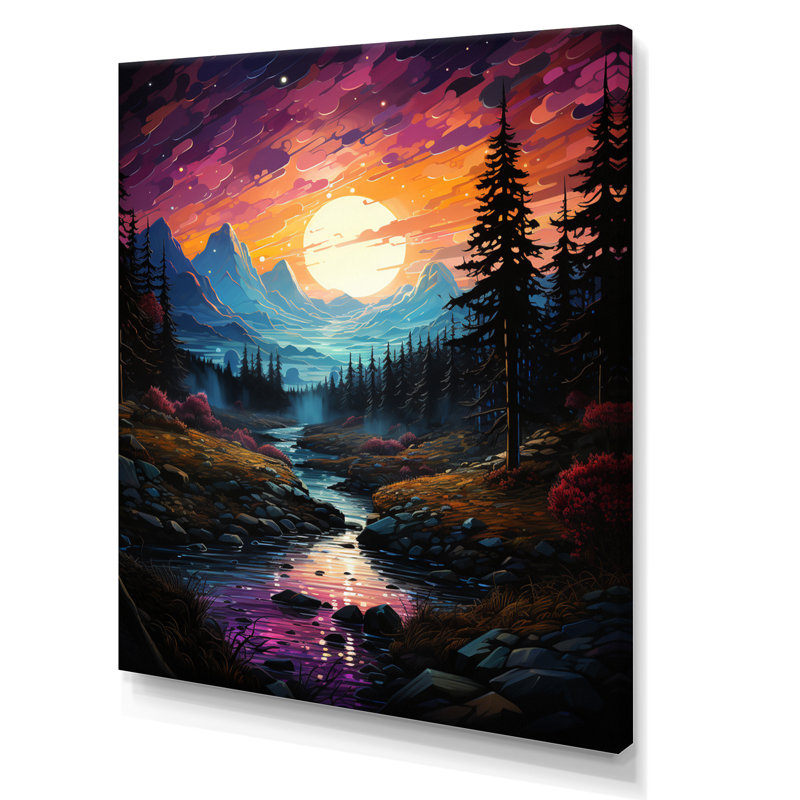 «Astrology Aurora Symphony II», art mural sur toile, H 40 po x l 30 po x P 1,5 po, Toile tendue