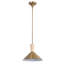 Luminaire suspendu conique moderne en métal à 1 lumière l 14 po Travertine pour îlot de cuisine ou salle à manger-1594726878