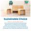 Ensemble 3 pièces ECR4Kids Premium Bentwood