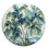 «Green Minimalims Palm Trees» - art floral rond en métal