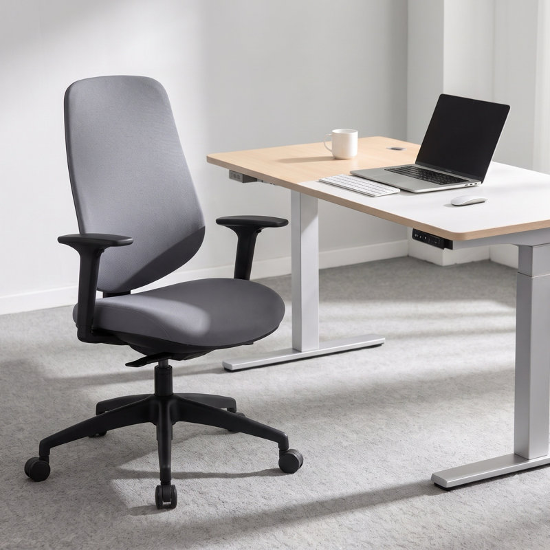 Ergonomic Mesh Home Office Chair with Adjustable Seat Depth, Height & Armrest, Modern Swivel Computer Desk Chair with wheels, Breathable Task Chair, BIFMA Certified